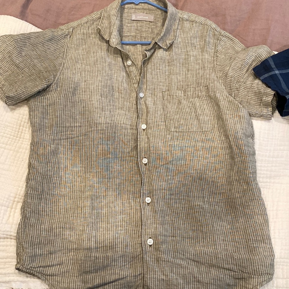 Everlane linen button up